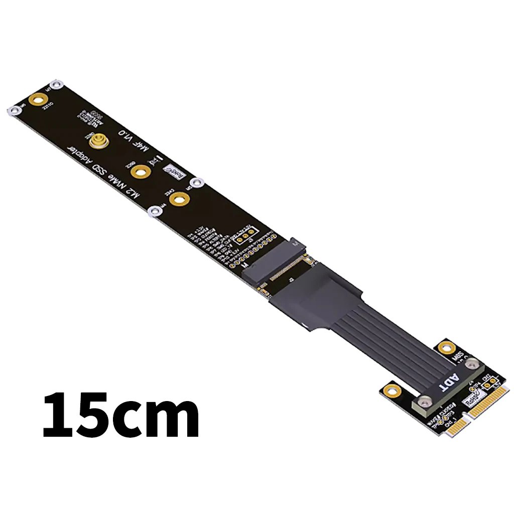 Mini-pcie mPCIe to M.2 SSD Extension Cable PCIe 4.0x1 Wireless Network Card Adapter Cable for M.2 NVME 2242 2260 2280 22110 SSD