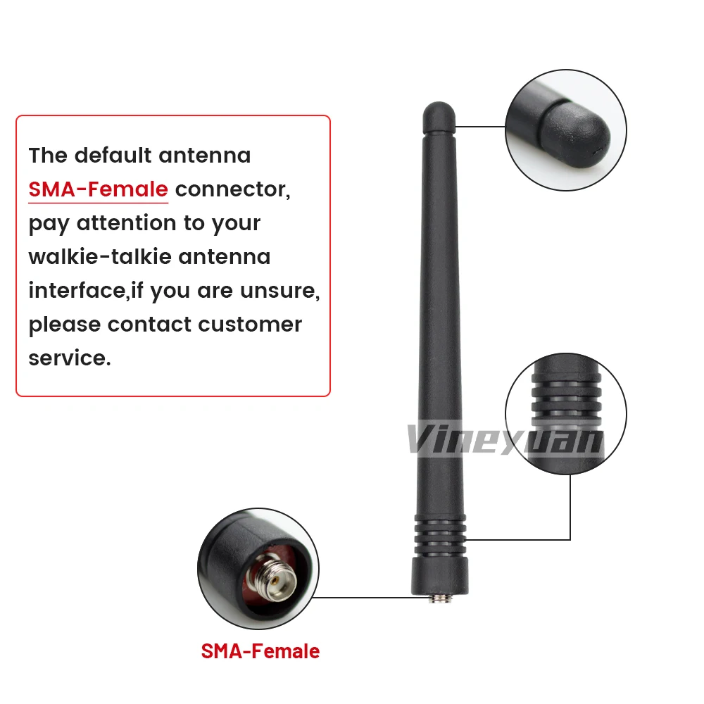 (220-260mhz) antena sma-fêmea para baofeng UV-5RIII UV-S9 UV-82T BF-A58S BF-F11 universal walkie talkie fm/145-230/245-260mhz