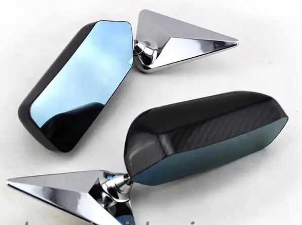 Modification, suitable for F1 general purpose carbon fiber bullet rearview mirror racing model carbon fiber twill