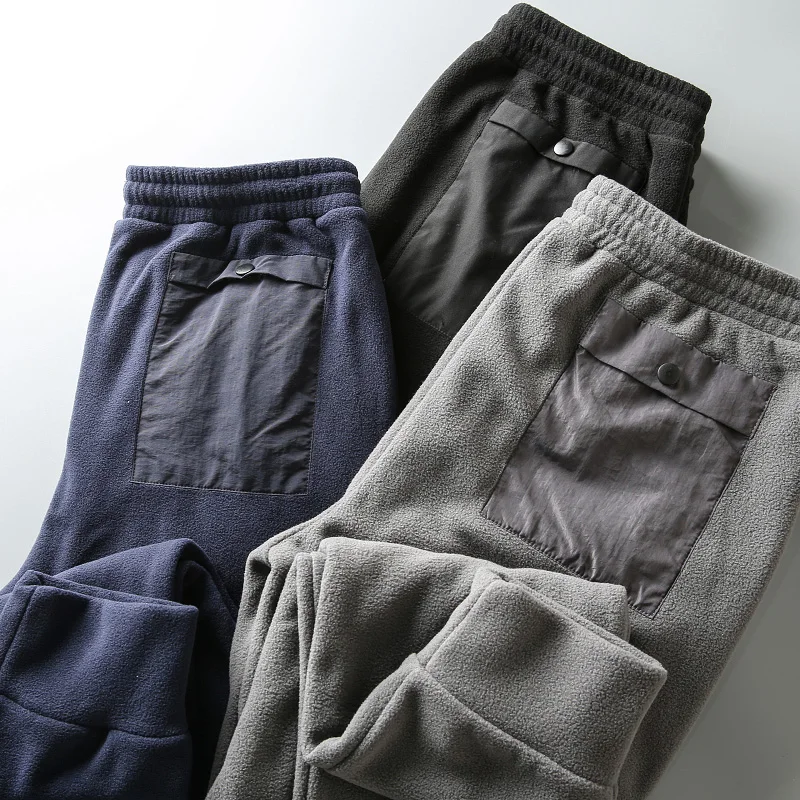 

Удобные теплые мужские спортивные брюки с эластичным поясом и шнурком, повседневные, модные, осенне-зимние