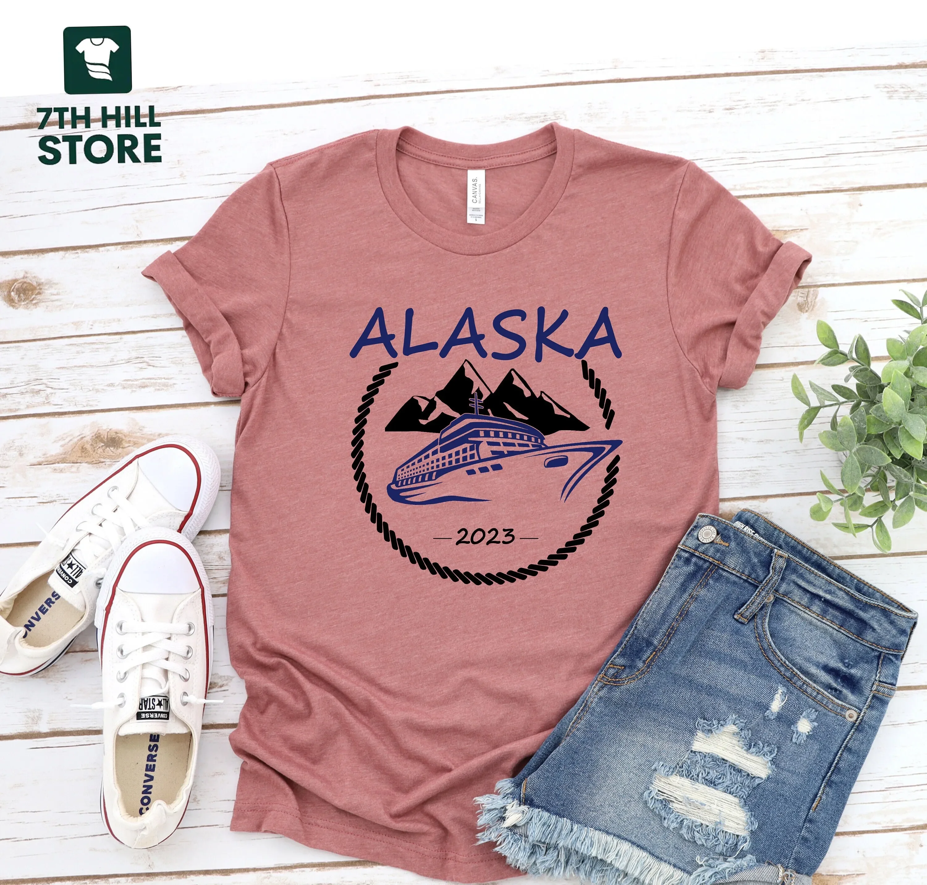 Alaska Cruise T Shirt Family Vacation Ship Group Girls Trip