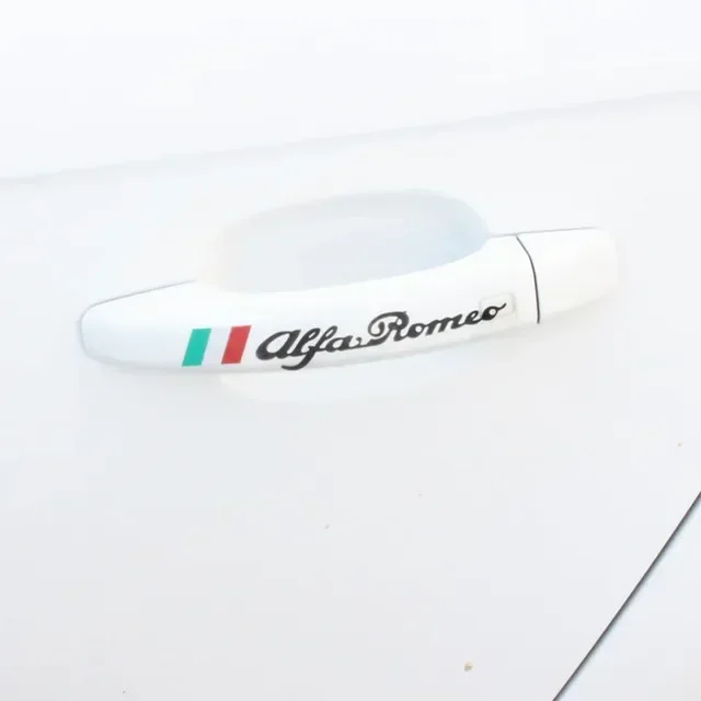For Alfa Romeo Mito 147 156 159 166 GT Giulietta Spider Car Door Handle Side Mirror Strips Stickers 13x1.8cm Decals Decoration