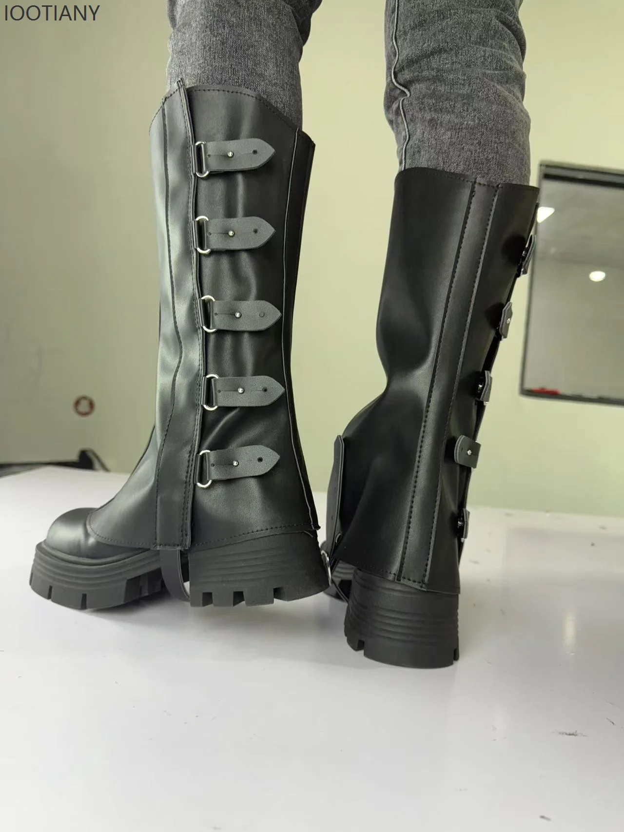 Halloween Middeleeuwse Renaissance Viking Piratenlaarzen Zwarte Hoge Overschoenen Piraat Laarzen Covers Soldaat Laarzen Overschoenen Nieuw