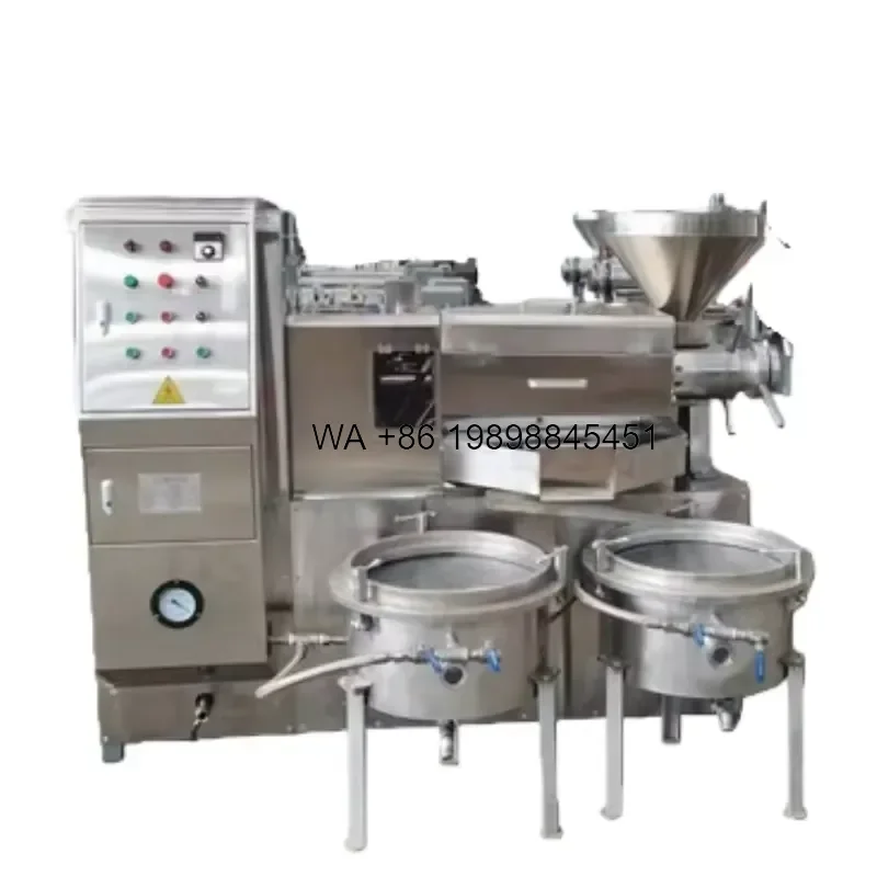 Wmwmnu Commercial Olive Oil Extraction Automatic Movable Hot Cold Pressing Equipment Oil Maker