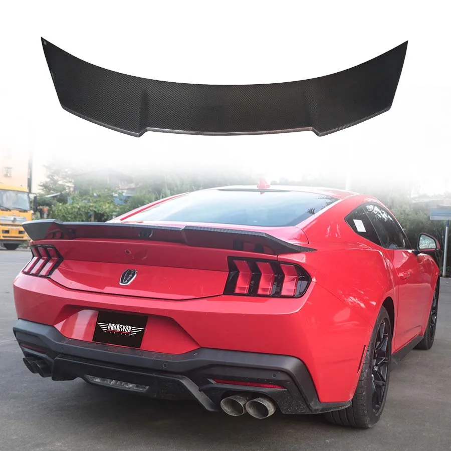 

Carbon Fiber Rear Spoiler For Ford Mustang Dark Horse S650 GT 2024 Tail Wing Body Kit Car Exterior Accessories