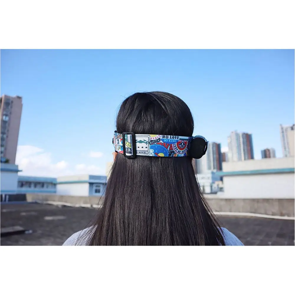 Adjustable With Battery Hole Graffiti Color For DJI FPV Goggles V2 Elastic Band Replacement Headband Head Strap