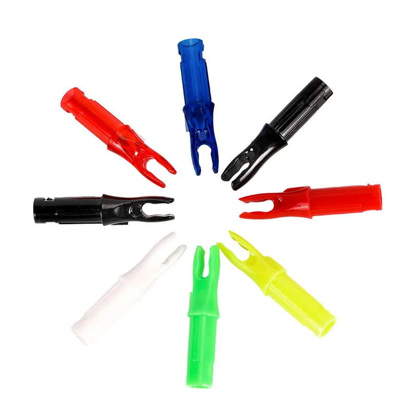

100pcs Archery Arrow Nock ID 6.2mm Insert Arrow Nocks Tail DIY Target Bow Arrow Hunting Shooting Arrows Accessories
