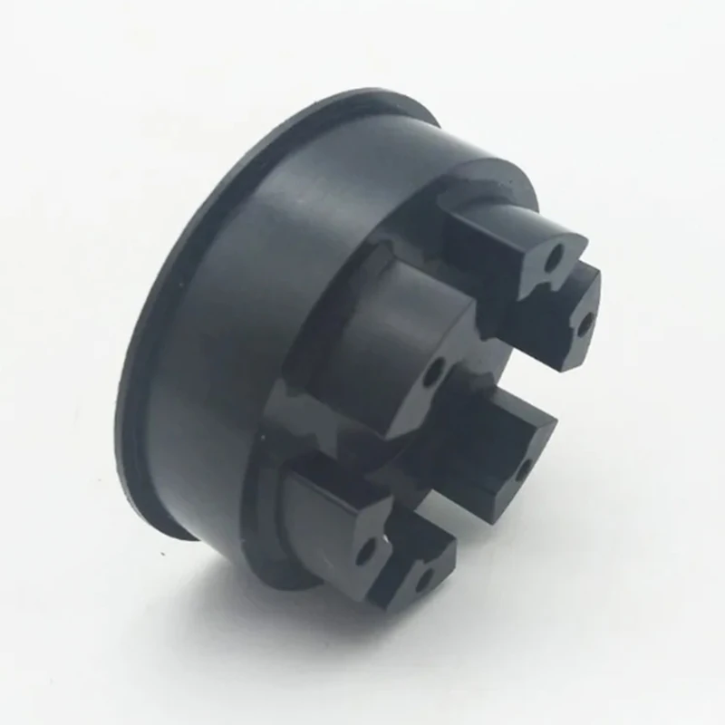 CNC machined black engineering plastic special-shaped connecting sleeve porous positioning ring