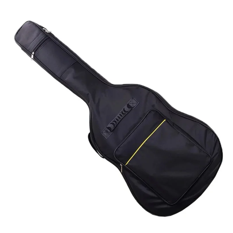 41 Inch Acoustic Guitar Bag Waterproof Rip-stop Oxford Nylon Double Straps Padded Black Guitar Case Gig Backpack Musical Instrum