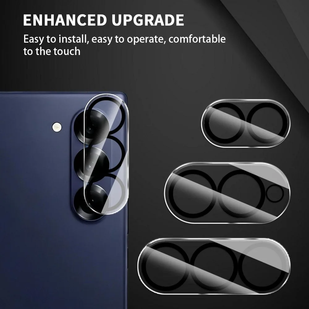 5-1PCS 3D Camera Lens Protector for Samsung Galaxy Z Fold 8 Wide Ultra Flip 8 HD Tempered Glass Lens Cover 9h Anti-Scratch Film