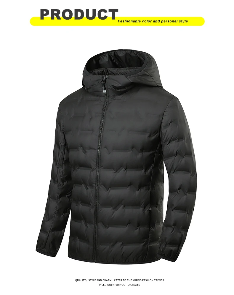 EUMERGX Herren Daunenjacke Winter Warme Entendaunen Leichte Polsterjacke Camping Klettern Trekking Graphen-Futter Mantel – Detail 16