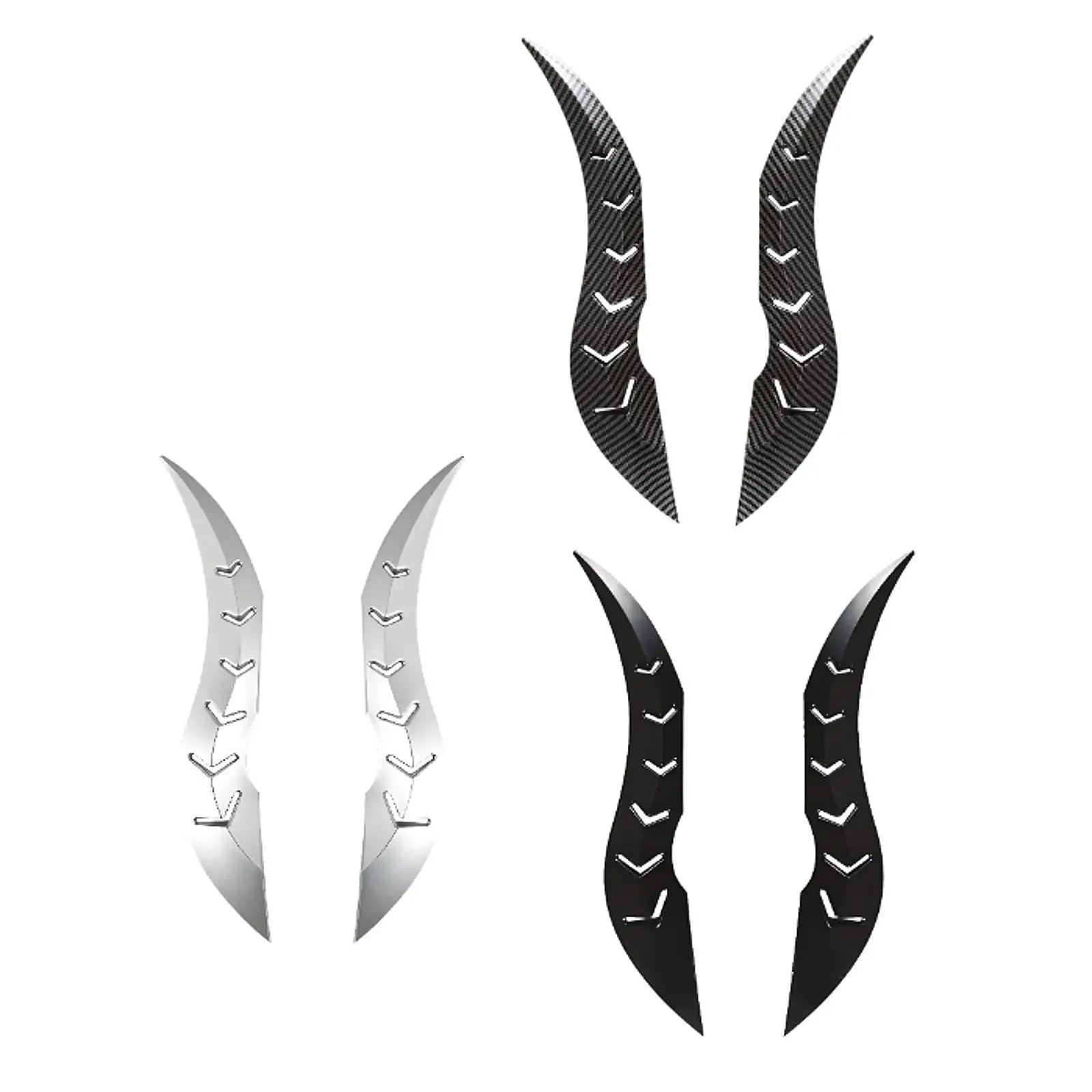 

Наклейка на крышу автомобиля в виде драконьих рогов, привлекающая внимание, 3D-украшение для авто, универсальная для седанов и внедорожников