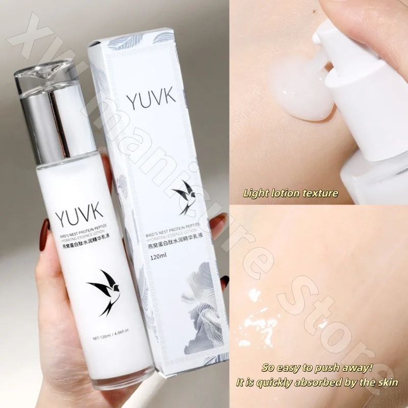 عش الطيور بروتين الببتيد ترطيب جوهر غسول المياه ترطيب منعش غير دهني مجموعة غسول المياه 120 مللي