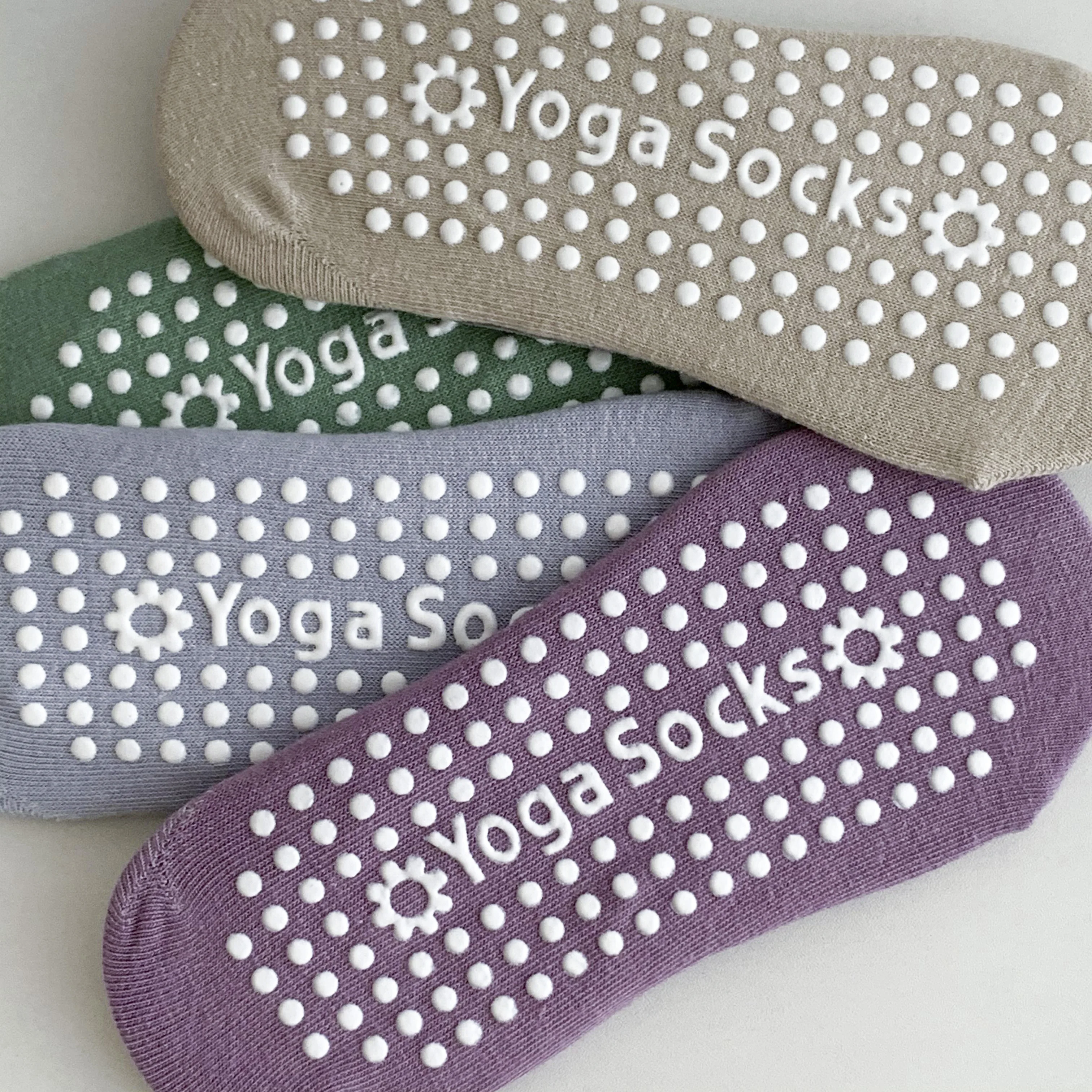 4 Pairs of Yoga Socks for Women, Versatile and Comfortable, Yoga Socks with Silicone Non-Slip Soles, Invisible Socks