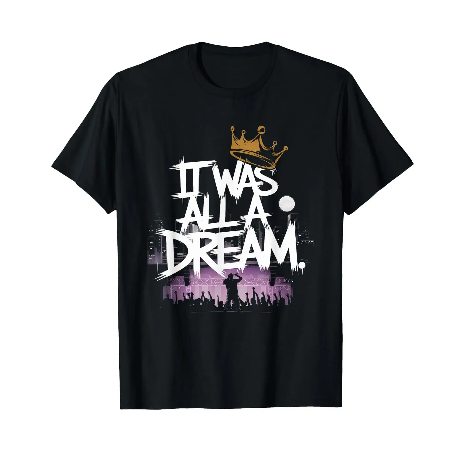 Camiseta It was A Dream, estilo rap, música de los años 90, hip hop, vintage, lavada, unisex, gráfica, suave, elegante, informal, ligeramente masculina, transpirable