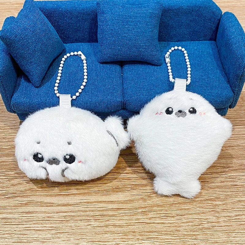 Ocean Themed Baby Seal Keychain, Plush Doll Pendant, 1/2PCS Cute and Collectible Souvenir Gift.