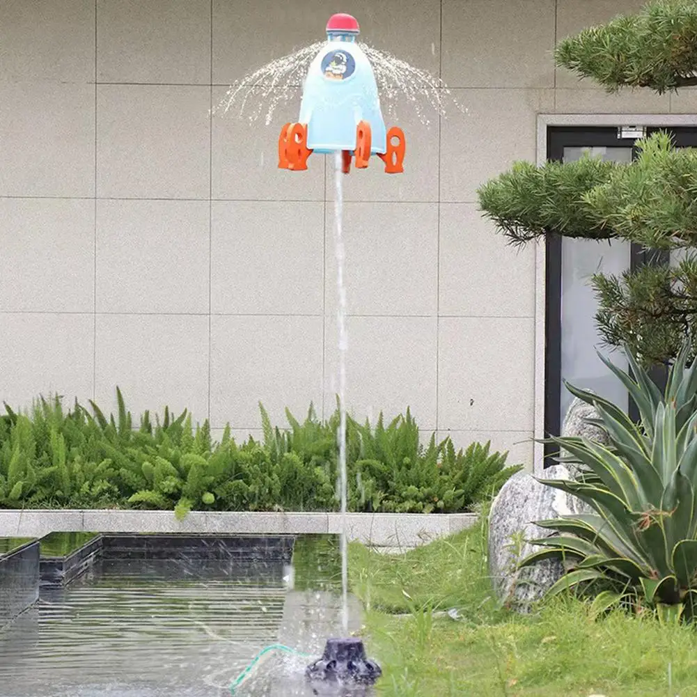 Kid Rocket Launcher Pump Toys Outdoor Child Play Toy Water Pressure Lift Sprinkler Rocket Launchers Water Spray Toys For Kids