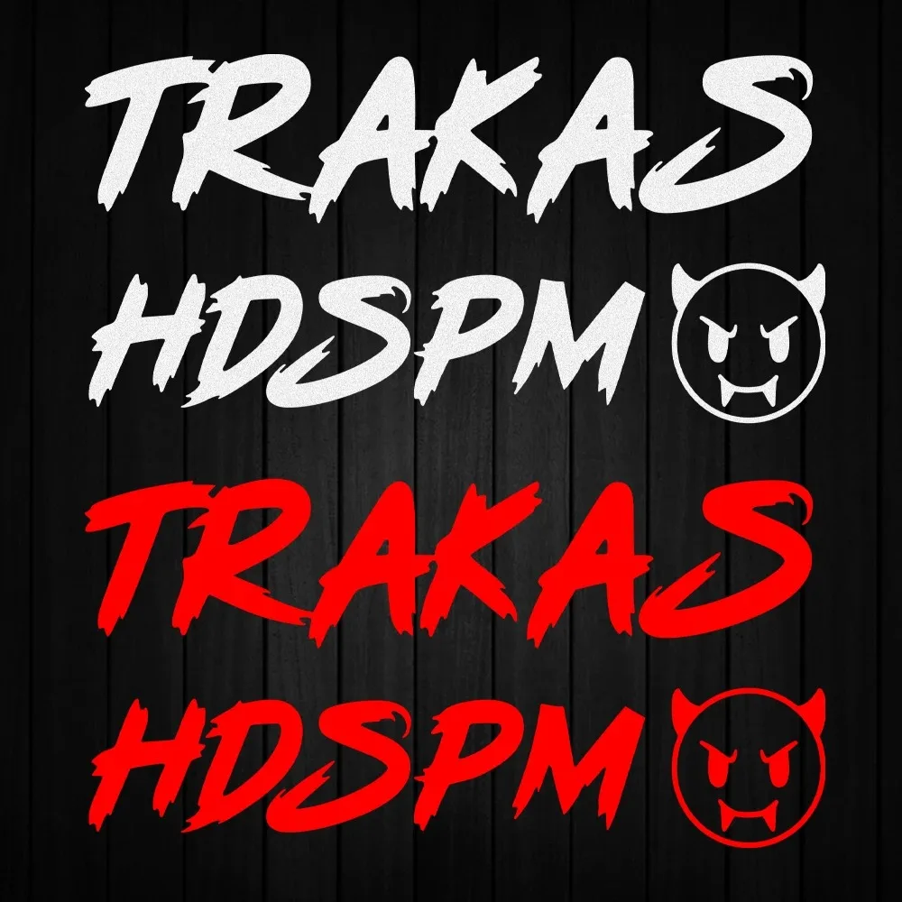 TRAKAS HDSPM Funny Reflective Motorcycle Stickers Moto Body Helmet Fuel Tank Windshield Vinyl Accessories Accessory Decals