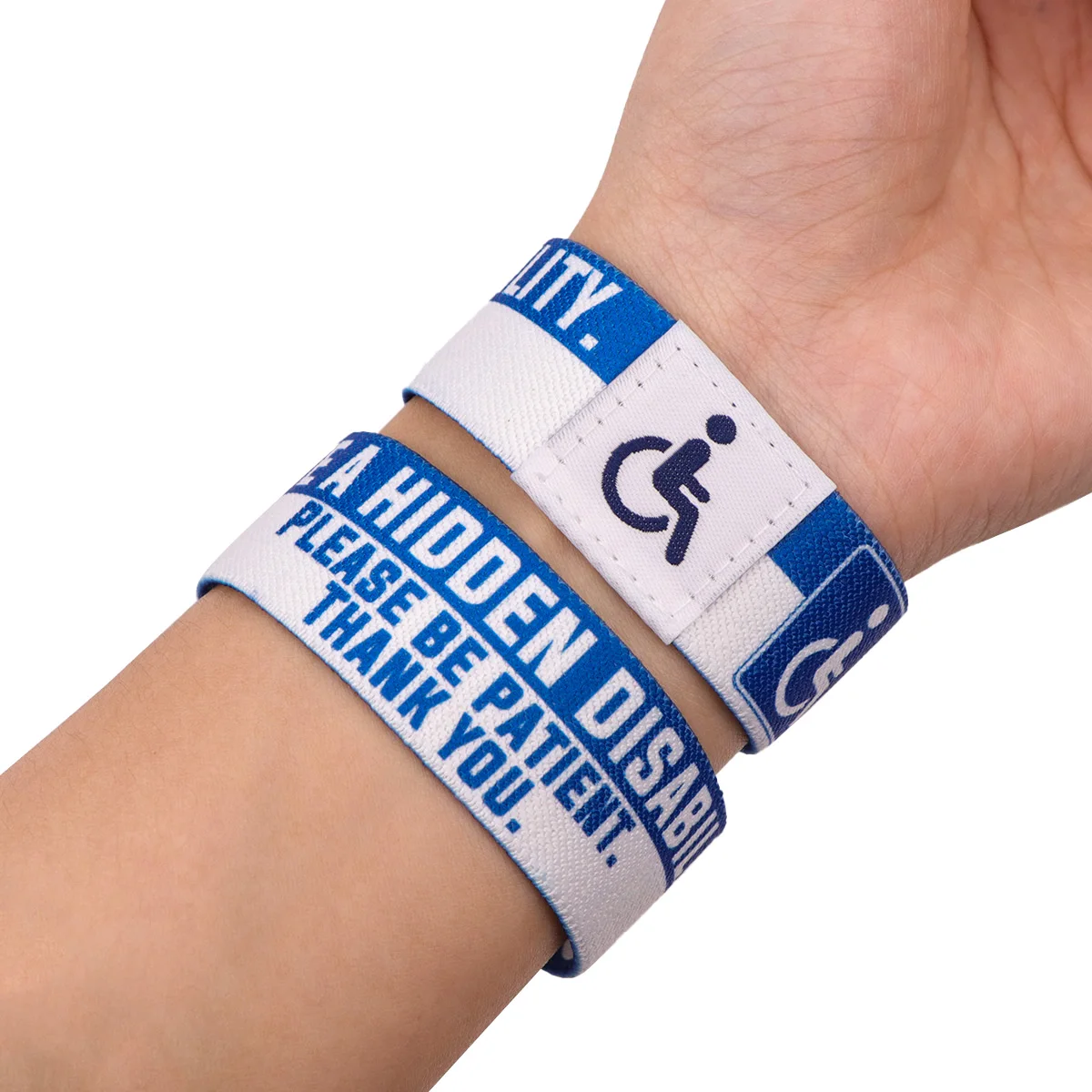 Disability Autism Cloth Stretch Wristband Bracelet Flexible Wrist Band Cuff Bracelet Sports Casual Bangle For Women Men Gifts