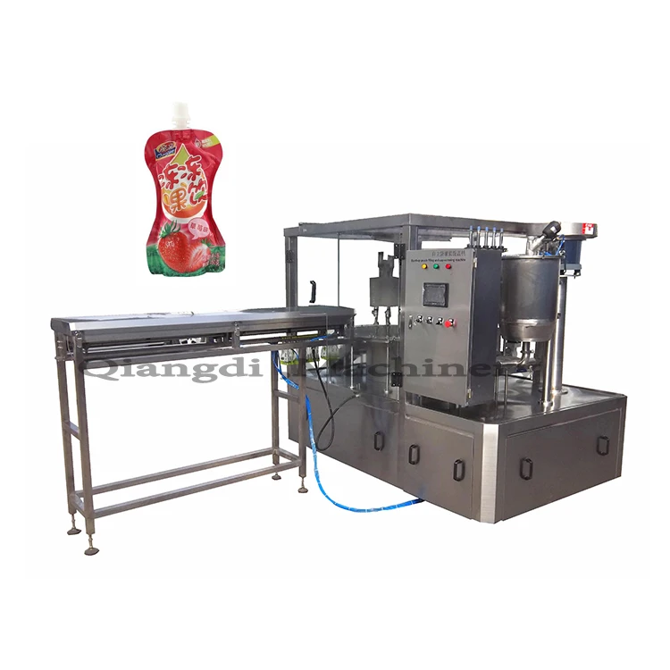 الصناعية التلقائي الفاكهة هريس صلصة لصق الفطر دوق باك ماكينة تعبئة وتغليف الأكياس #5