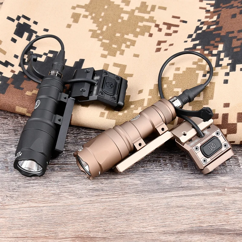 

Tactical Surefir M300 SF M600 Flashlight LED Hunting Scout Light Offset Base With UN ModButton Switch Airsoft Weapon Accessories