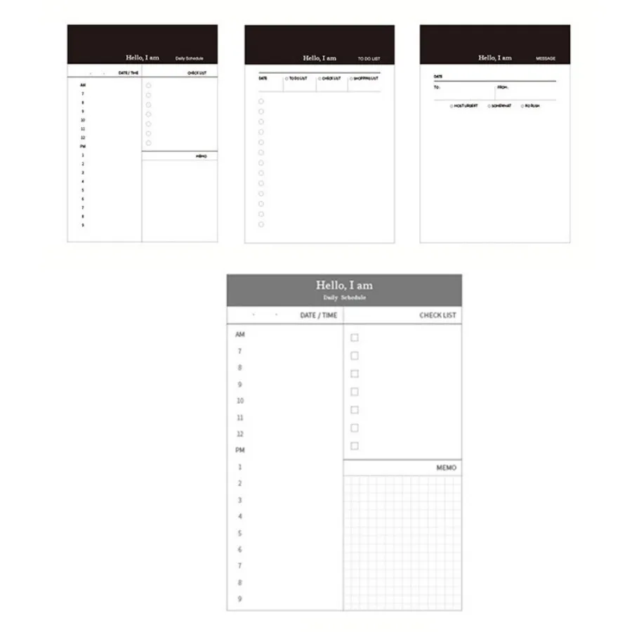 دفتر جدول الأعمال اليومي الأسبوعي مذكرة قابلة للتمزيق للقيام بقائمة الأهداف جداول العادة ملاحظة مذكرة القرطاسية مكتب اللوازم المدرسية