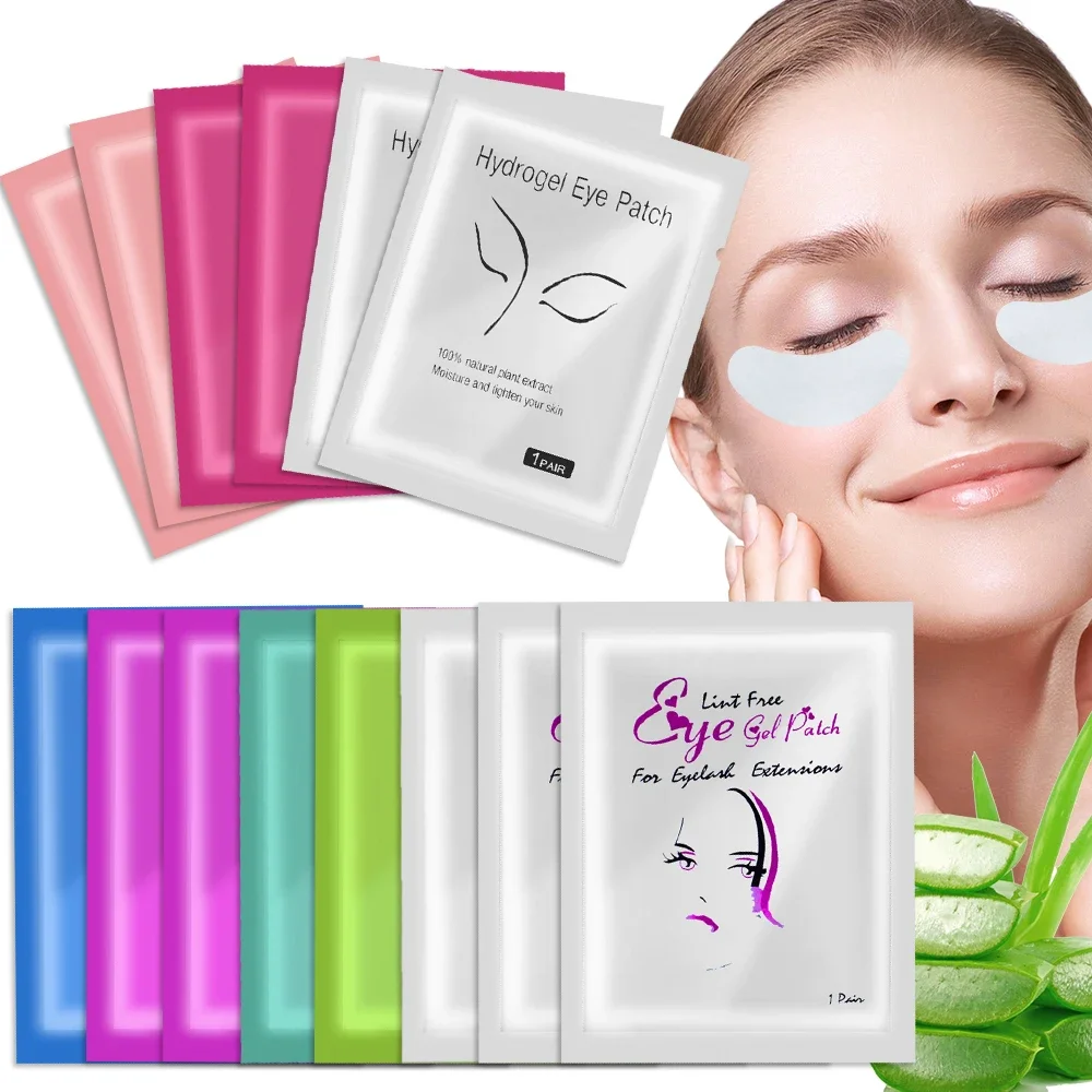 100/300 Pairs Eyelash Pad Gel Hydrogel Eye Patch Grafting Under Eye Paper Sticker Fox Wraps Eyelash Extension Makeup Tools