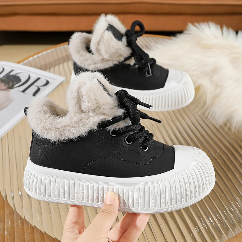 New Winter Women's Snow Boots Plush Comfortable Flat Cotton Shoes Thick Warm High Top Big Toe Shoes Outdoor Snow Boots