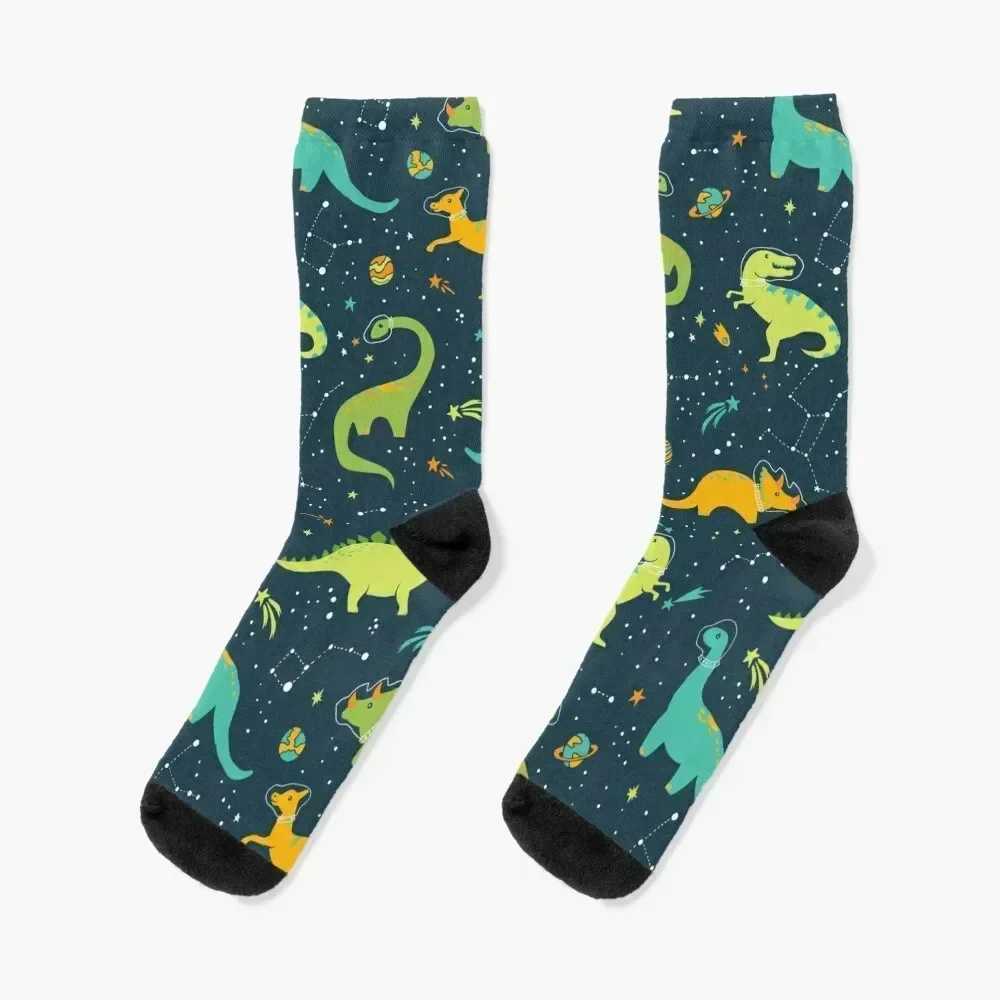 

Dinosaur Space Adventure Socks hiphop Stockings man floor summer Girl'S Socks Men's