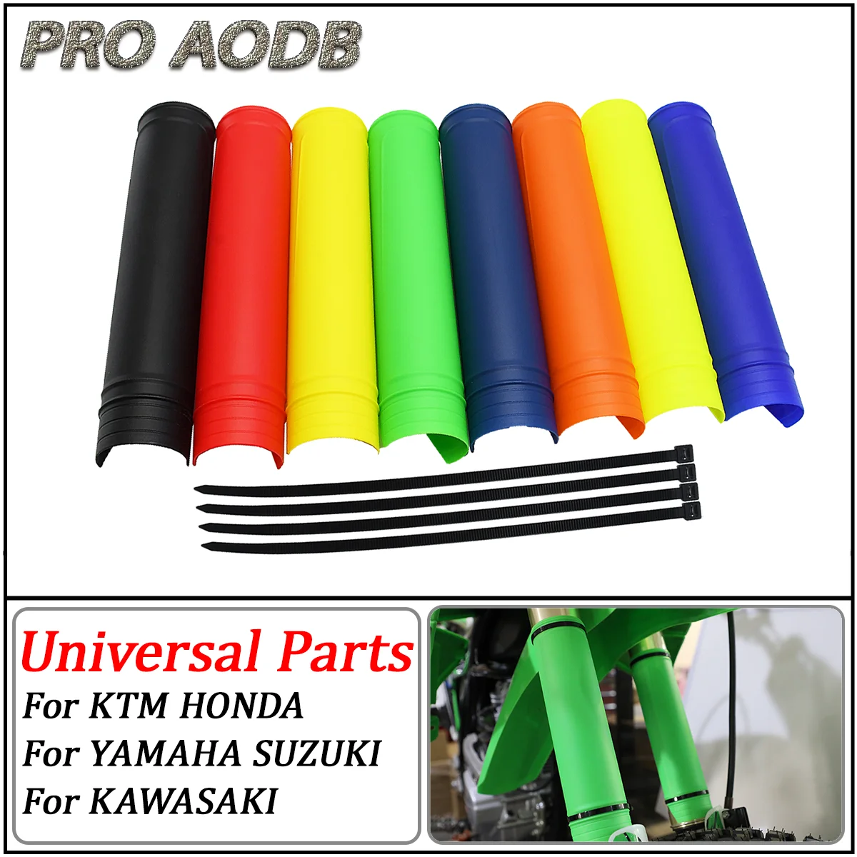 Front Fork Protector Covers Fork Guards For HONDA YAMAHA crf 50  KLX110 BSE KAYO 110 125cc 140cc 150cc 160cc Motocross Universal