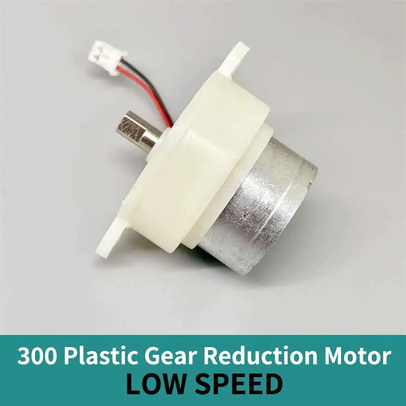 1Pc DC 3V 3.7V 5V 7RPM Slow Speed Mini 300 Gear Motor Micro 32MM Gearbox Gear Reduction Motor For DIY Stage Lights Toy Model
