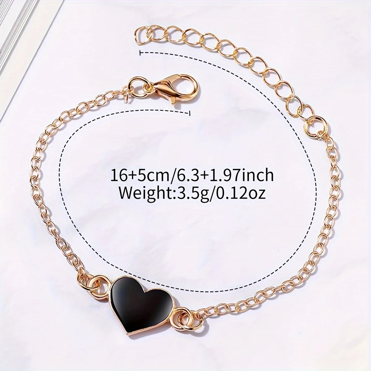 2pcs/set Rhinestone Women\'s Watch and Heart Shape Bracelet Combination PU Leather Strap Valentine\'s Day Gift for Her