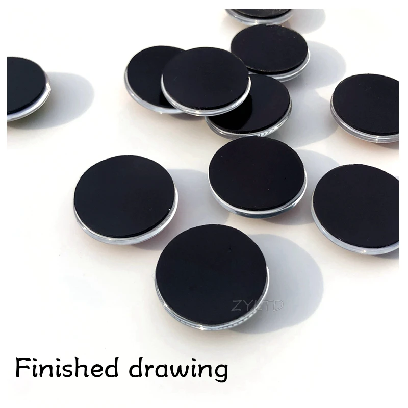 10 Pieces Clear Glass and Magnetic Stickers Fridge Magnets Handmade 25mm/30mm/40mm/50mm Glass Magnets DIY Craft Home Decoration