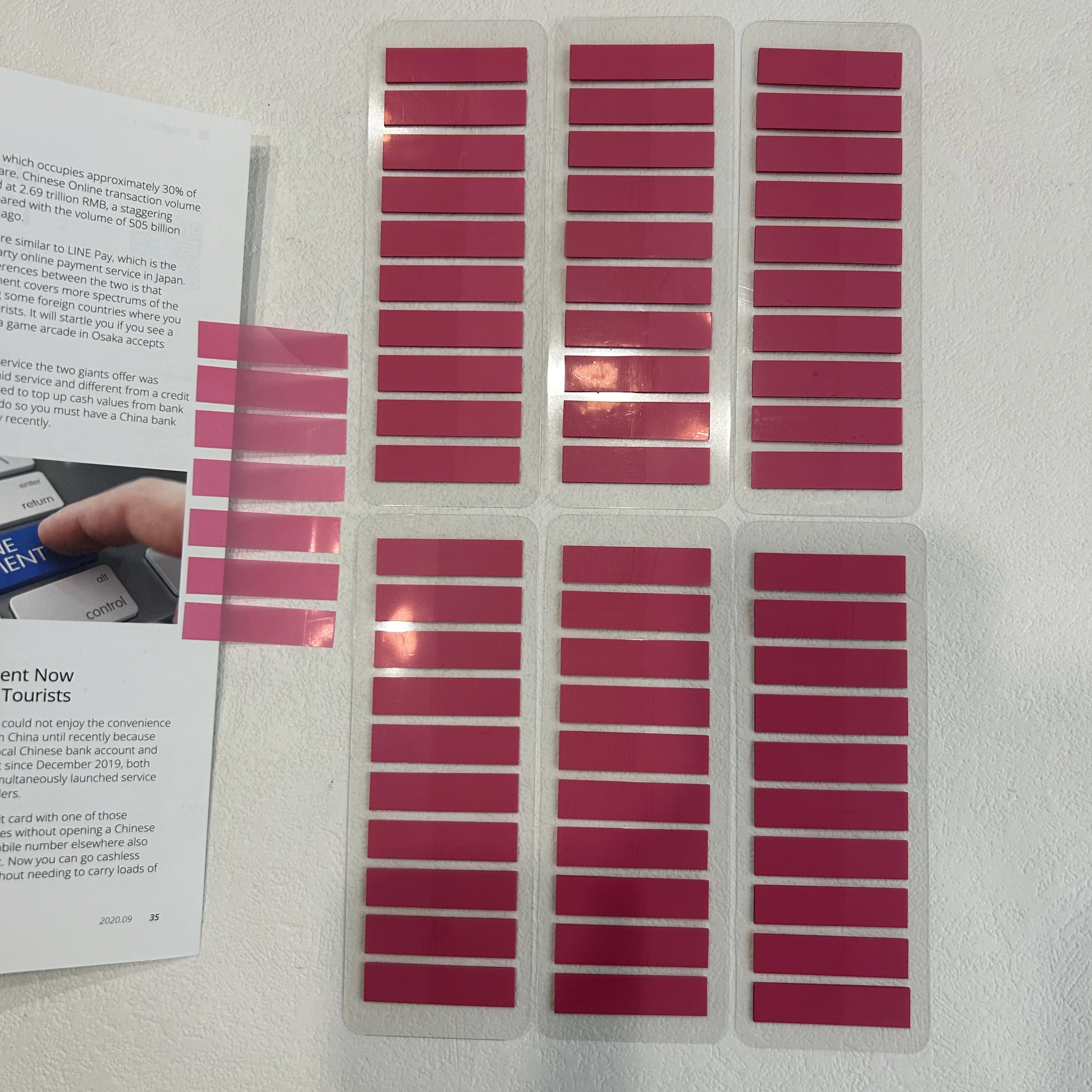 6 แพ็คโปร่งใส Sticky Notes Self-Adhesive อ่านหนังสือ Annotation Notepad บุ๊คมาร์ค Kawaii อุปกรณ์โรงเรียน