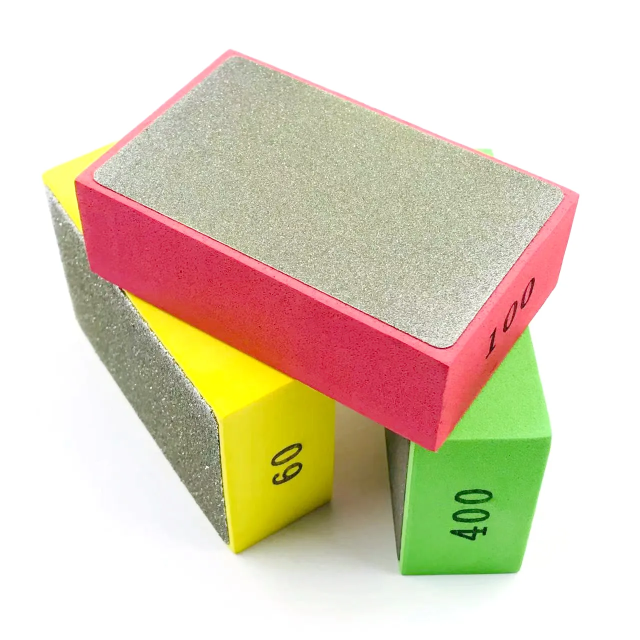 RSMXYO Diamant-Handpolierpads 95mmx58mm Fliesen-Glas-Schleifblock-Pad Stein Marmor Keramik Schleifscheibe – Detail 8