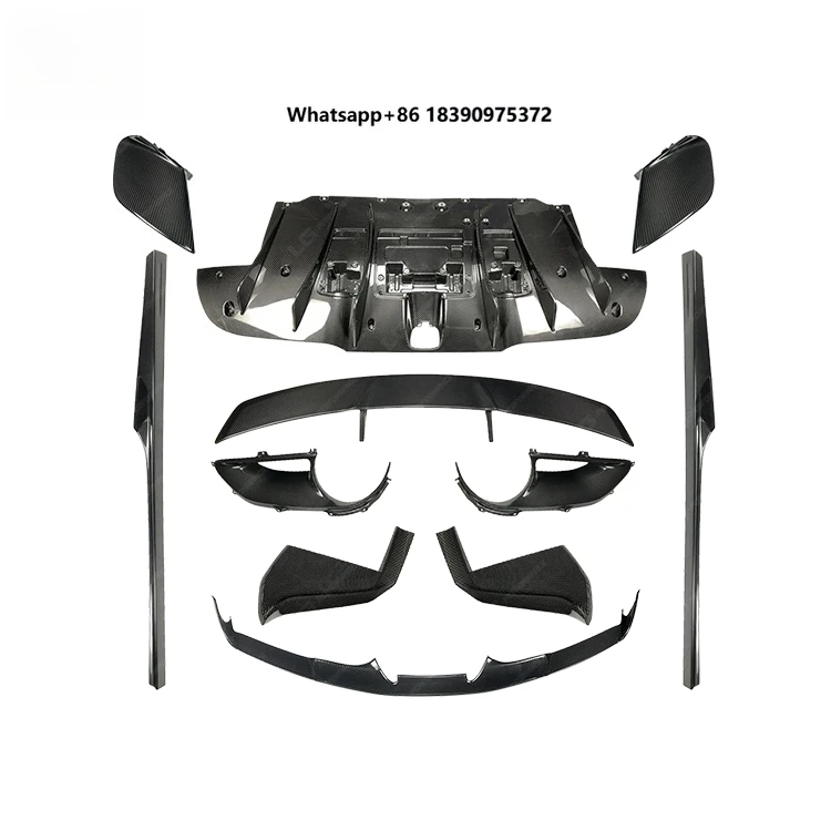 Car Carbon Fiber Body Kit for 488 Bodykit Upgrade to N Style Automotive Exterior Decoration