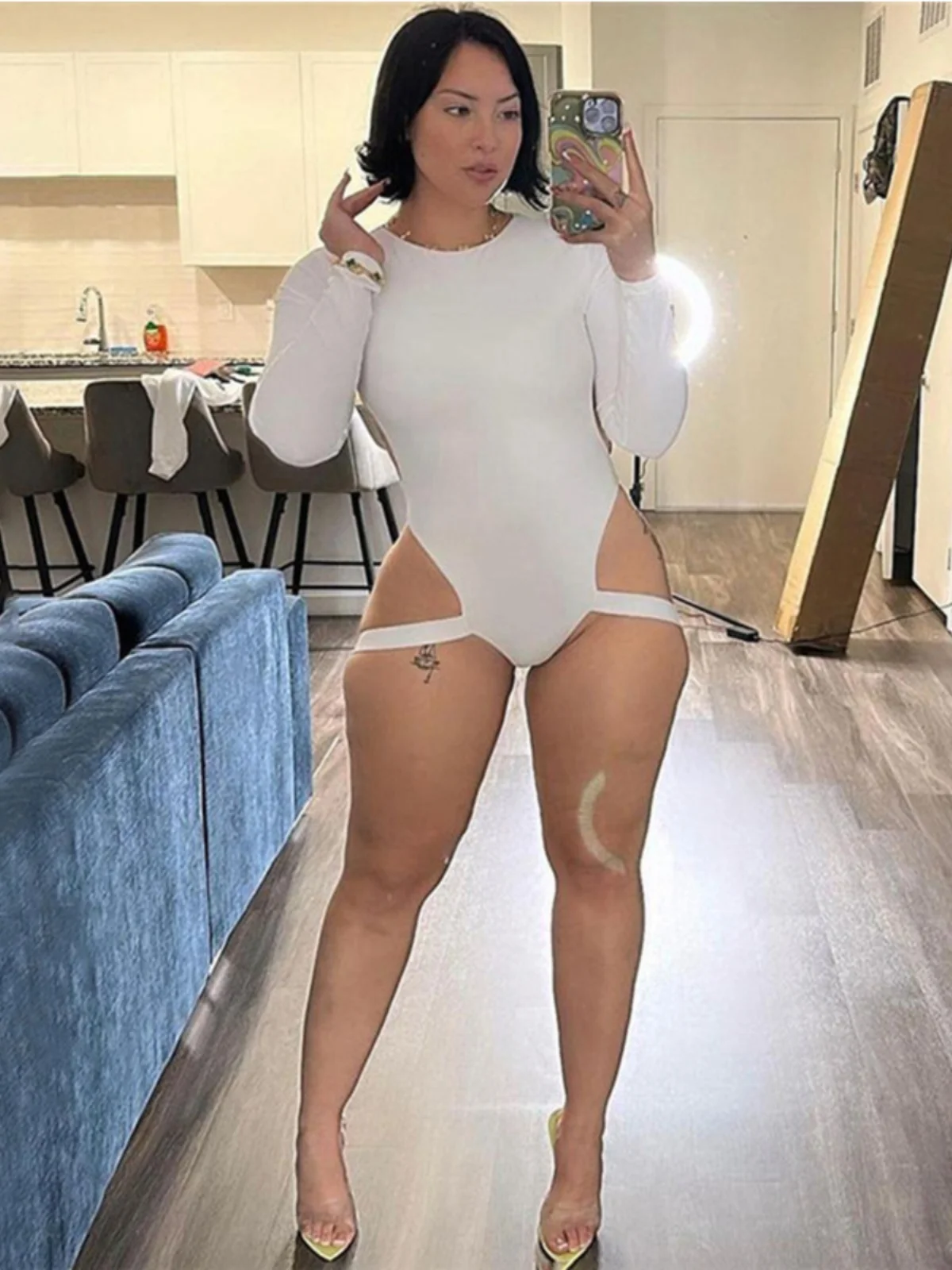 

Женский комбинезон Bal Long Sve, базовый слой, повседневные брюки с высокой талией, полиэфирная ткань, лето 2024, моя