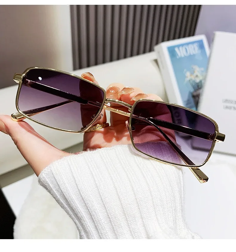 2025 Neue Old Money Style Hochwertige Vielseitige Freizeit-Mode Personalisierte Kleine Rahmen-Sonnenbrille Sonnenschutz – Detail 3