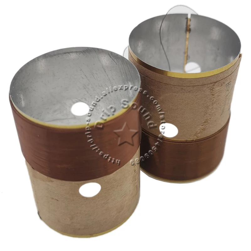 2pcs 25.5mm 25.5 Core 8ohm Bass Voice Coil ASV White Aluminum Woofer Sound Drive Speaker Repair Parts