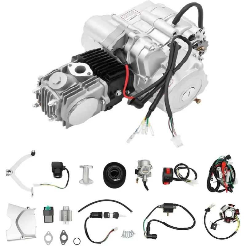 AliExpress Bymaocar 125cc 4 Stroke Engine Motor, 5.5kW 7500rpm Petrol Engine with Electric Start & Reverse Gear, Air Cooled CDI Engine for Pit Bike Go Kart ATV Dirt Bike Buggy