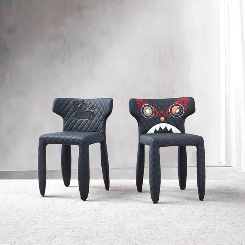 for Italian Minimalist Light Luxury Devil Chair Hotel Home Makeup Chair Nordic Cafe Monster Chair Restaurant Internet