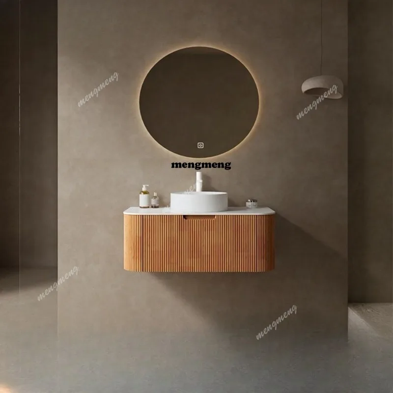 American-style Japanese-style wash basin cabinet combination bathroom integrated cabinet integrated basin bathroom cabinet