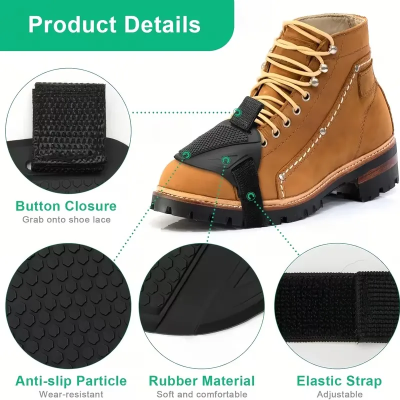 Motorcycle Shift Boot Cover Pad Wear-Resistant Gear Shifter Protector Guard for Scooter ATV Bike Footwear Unisex Riding Gear