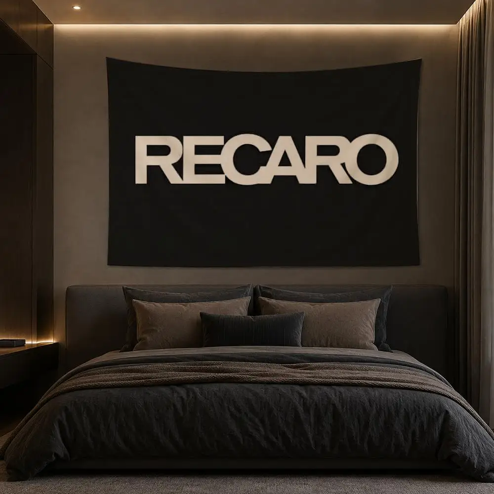 R-RECARO Racing Car Seat Tapestry Bedroom Living Room Bar Party House Home Dorm Interior Wall Decor Background Banner