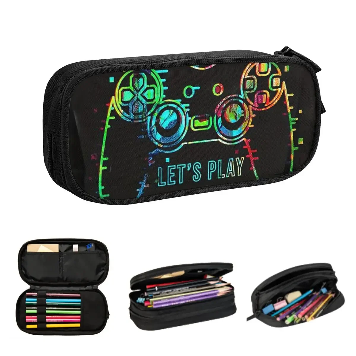 

Gamer Life Gaming Pencil Cases Big Capacity Pen Bags Pen Box Pencil Pouch For Boys Girls Students Stationery School Office