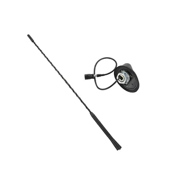 Mât de toit fouet Anti-bruit universel pour voiture, 1 ensemble de 16 pouces, antenne aérienne AM/FM + Base pour VW Jetta Bora Golf Polo MK4 Passat Audi BMW