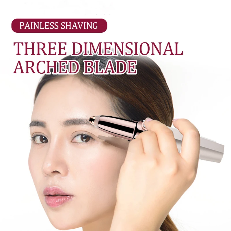 電動眉毛トリマー ミニアイブロウエピレーター 顔の脱毛 レディース ポータブル 女性用 痛みのないカミソリシェーバーツール