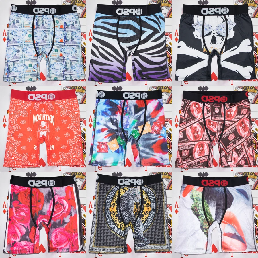 Sexy Men Boxer Underwear Breathable Mens Boxershorts Men\'s Panties Underpants Plus Size Fashion Printed Man Boxers Briefs Trunks