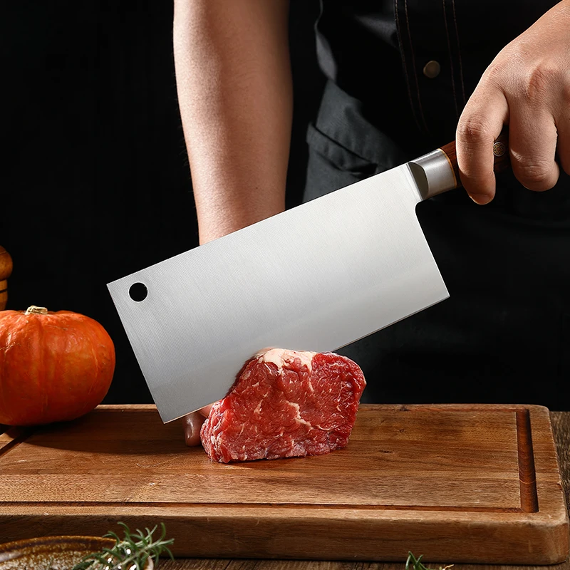 TJ POP GY-10 Powder Steel Slicing Knife Durable Vegetable Cleaver Knife Sharp Meat Knife Household Chopping Knife Kitchen Knives