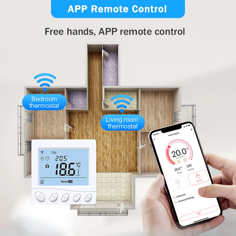 

Tuya Smart Home Wifi Heating Thermostat Underfloor Heating Digital Temperature Controller Thermoregulator Alexa Google Home